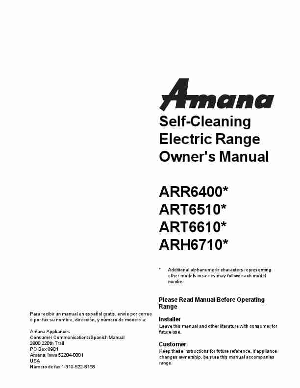 Amana Range ARR6400-page_pdf